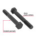 Bolsa con 60 tornillos 5/16" x 2-1/2" acero grado 5, FIERO