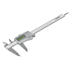Calibrador vernier digital 6", acero inox, std y mm, TRUPER