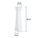 Pedestal de porcelana para lavabo, blanco, FOSET