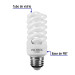 Lámpara espiral mini T2 15 W luz de día en blíster, VOLTECK
