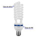 Lámpara espiral 65 W, base mogul E39, 220 V, luz día, caja
