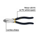 Pinza para electricista 9" uso rudo, mango de PVC, PRETUL
