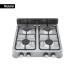 Parrilla de gas de sobreponer,4 quemadores, inox, FOSET AERO