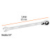 Llave combinada matraca reversible 1/4"x125mm largo, EXPERT