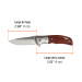 Navaja abatible 3-1/2" mango de madera, TRUPER