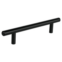 Jaladera de acero, 128mm, línea Cilindro, negro, HERMEX