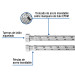 Manguera para boiler, acero inox. 1/2"H x 3/4"H, 60 cm