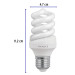 Lámpara espiral T3 13 W luz de día en blíster, VOLTECK