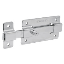 Pasador de barra plana 4" acabado cromo, HERMEX