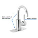 Monomando corto para lavabo, cromo, FOSET TÚBIG