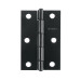 Bisagra rectangular 3-1/2 x 2-1/8", acero negro mate, HERMEX