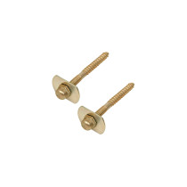 Bolsa con 2 pijas 1/4" x 66 mm para base de WC a piso, FOSET