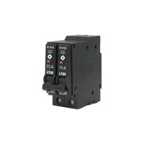 Interruptor de 2 polos 15A, enchufable, VOLTECK