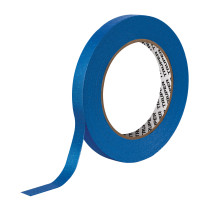 Cinta masking tape azul de 1/2" x 50 m para pintor, TRUPER