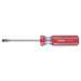 Desarmador plano 1/4 x 4" mango de PVC, PRETUL