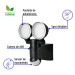 Arbotante LED 12W 4000K con sensor de movimiento, negro