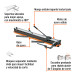 Cortador azulejo 40" (100cm) gran formato c/maletín, EXPERT