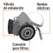 Kit respirador con cartuchos pintura y pesticida, EXPERT