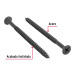 100pijas 8x2-1/2"cabeza plana phillips multiusos cuerda fina