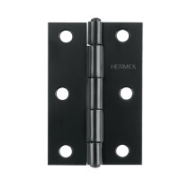 Bisagra rectangular 2-1/2" negra, HERMEX