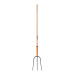 Bieldo para paja, 3 dientes, mango largo 48", TRUPER