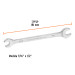 Llave española, 7/16 x 1/2" x 181 mm de largo, TRUPER EXPERT