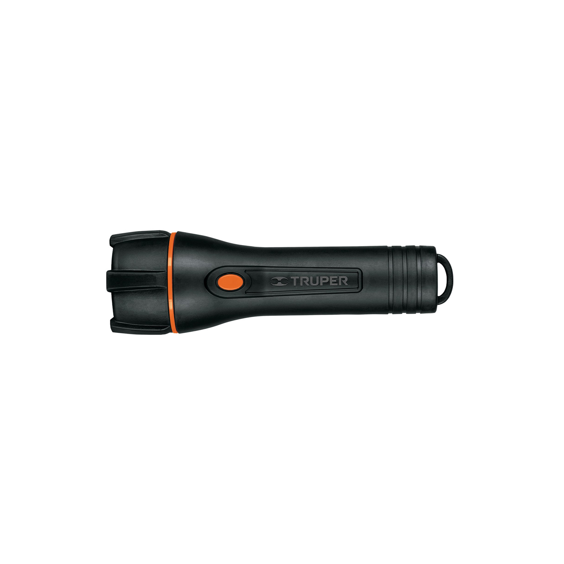 Linterna plástica 1 LED 180 lm con 2 pilas D, TRUPER