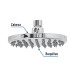 Regadera cromo 6" plato redondo, sin brazo, FOSET ELEMENT
