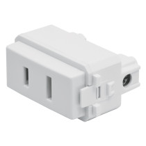 Contacto sencillo, 2polos, sin tierra, línea Italiana,blanco