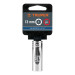 Dado largo de 13 mm, 6 puntas, cuadro 1/4", TRUPER