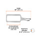Pinza de presión 18" tipo "C" con mordaza fija, TRUPER