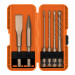 Juego de 6 brocas y cinceles SDS Plus en estuche, TRUPER