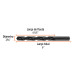 Broca HSS 7/16" Trublack para metal, TRUPER