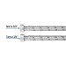 Manguera para boiler, acero inox. 3/4"H x 3/4"H, 60 cm