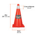 Cono de precaución de 70 cm de PVC con reflejante, TRUPER