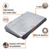 Lona de polietileno reforzada 5 x 6 m, gris, 180g/m2, TRUPER