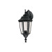 Arbotante tipo farol tradicional suspendido p/exterior negro