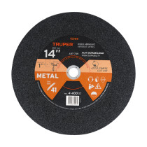 Disco Tipo 41 de 14" x 3.1 mm para corte de metal, TRUPER