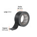 Cinta negra para ducto 30m x 48mm, espesor 0.19mm, TRUPER
