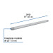 Niple de acero galvanizado 1/2 x 15", FOSET