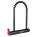 Candado rígido tipo "U" de 20 cm, llave de disco, HERMEX