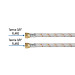 Manguera para gas, aluminio, 3/8" flare, 60 cm, FOSET BASIC