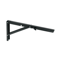 Ménsula plegable de acero negra 8" x 16", FIERO