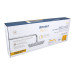 Regadera plato cuadrado 8" con brazo, cromo, FOSET RIVIERA