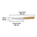Cuchillo de chef 7" mango de madera, PRETUL