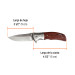 Navaja abatible 4-1/2" mango de madera, TRUPER