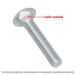 Bolsa con 50 tornillos 3/8" x 2-1/4" tipo coche, FIERO