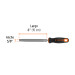 Lima media caña bastarda 6" con mango Comfort Grip, TRUPER