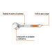 Llave ajustable (perico) 12" cromada, TRUPER