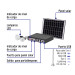 Sistema de iluminación Solar 6 W con 3 lámparas LED, VOLTECK
